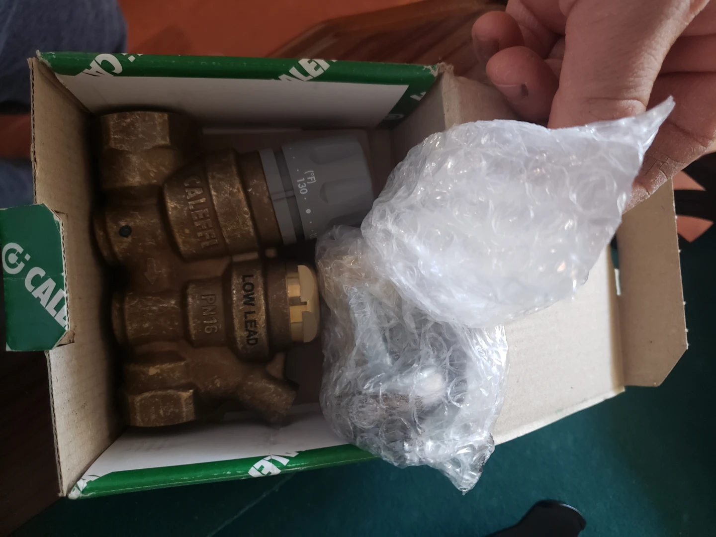 Caleffi Thermosetter 116151AC 3/4" FNPT w/ Gauge and Check Valve