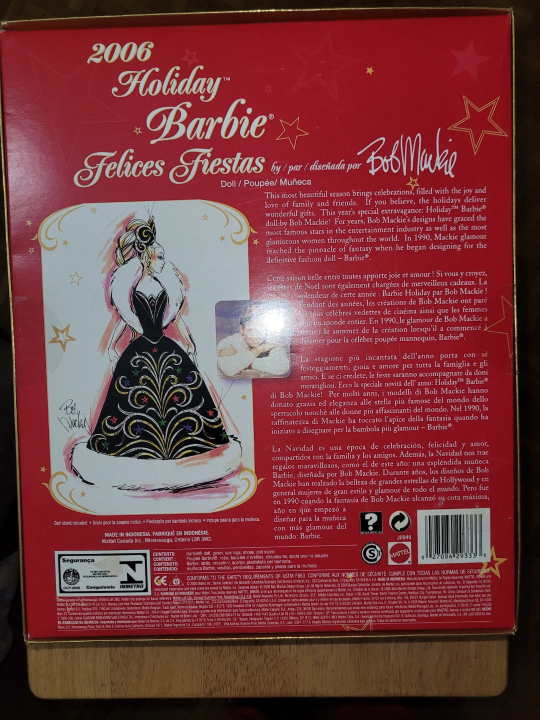 2006 Holiday Barbie "Felices Fiestas" Bob Mackie Edition - photo 2
