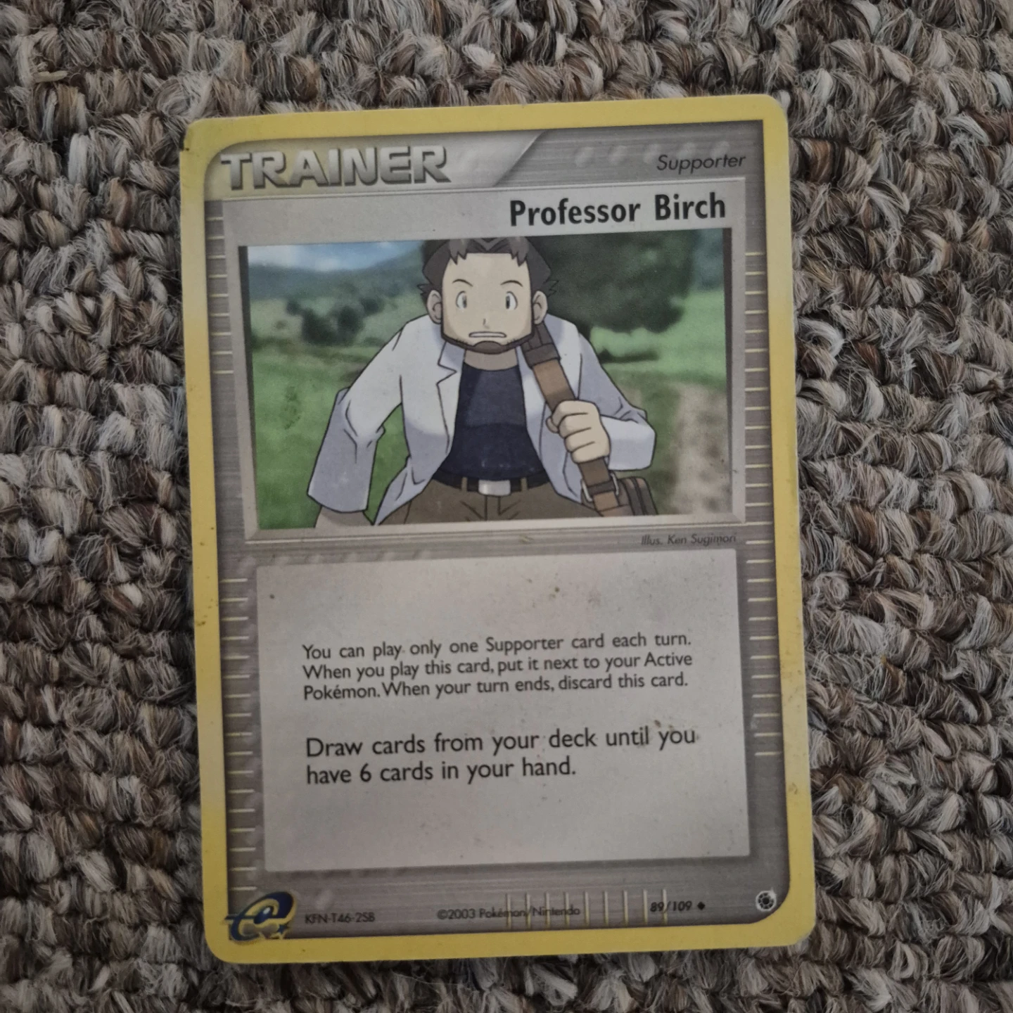 Pokémon Professor Birch Trainer Card