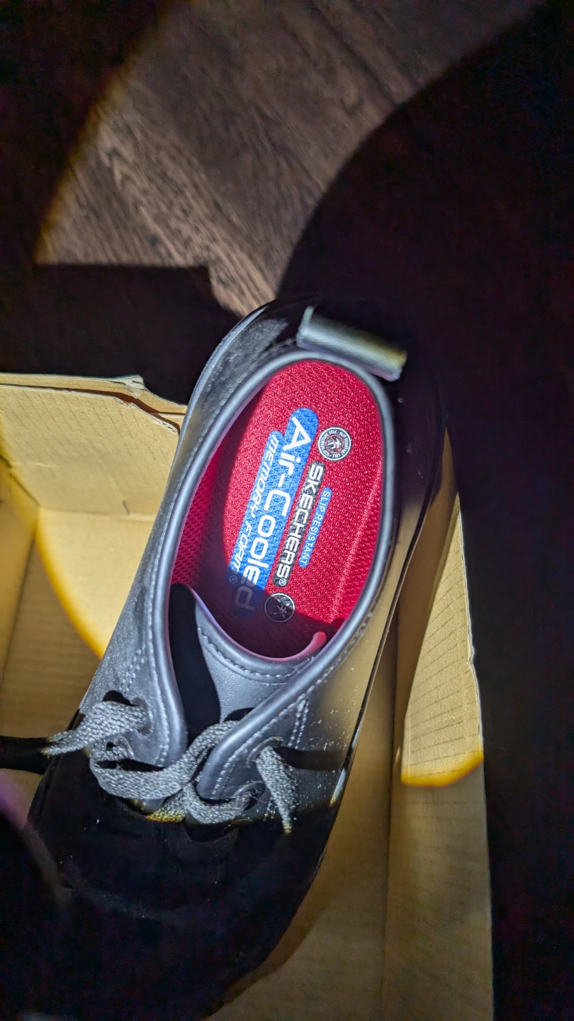Skechers Air-Cooled Memory Foam Black Sneakers Size 6.5 - photo 4