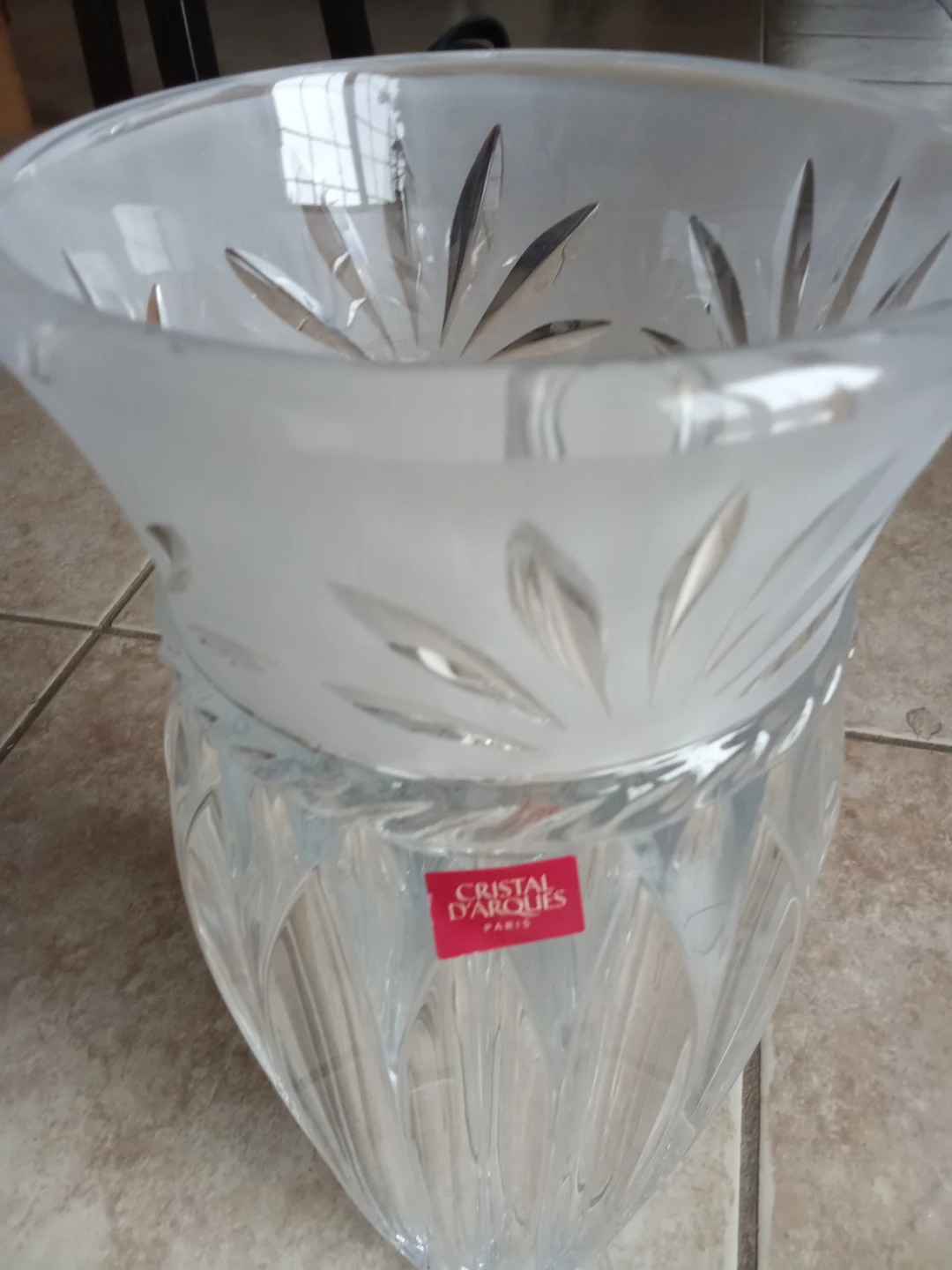NEW Crystal d'Arques vase - photo 3