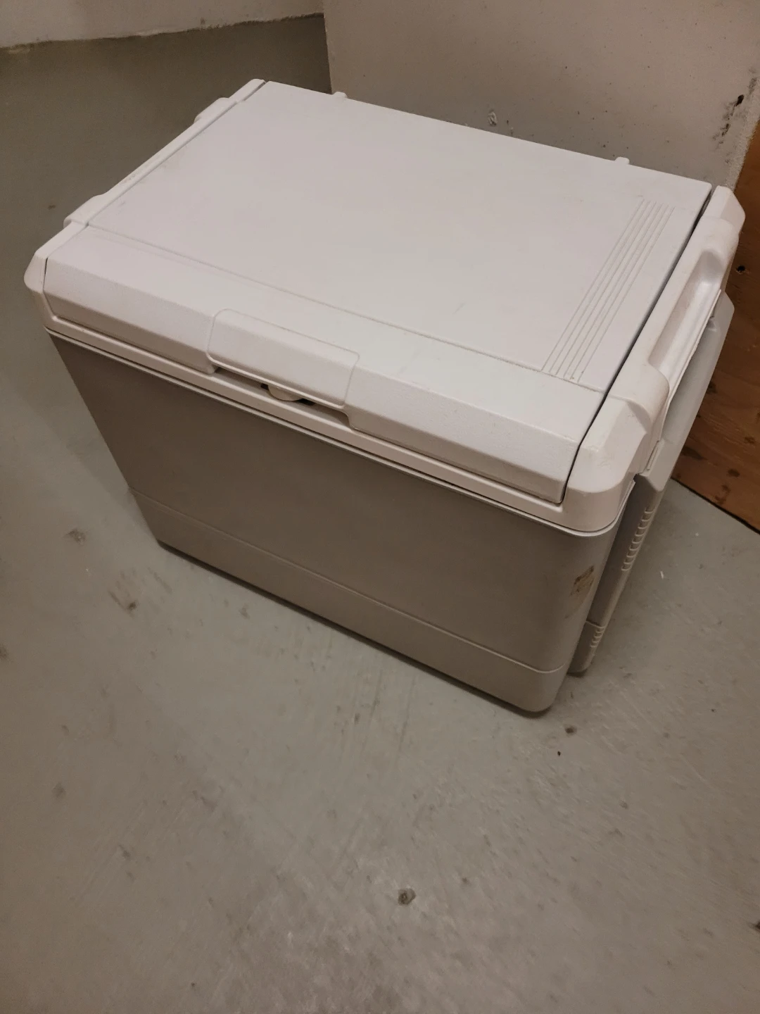 White Portable Cooler