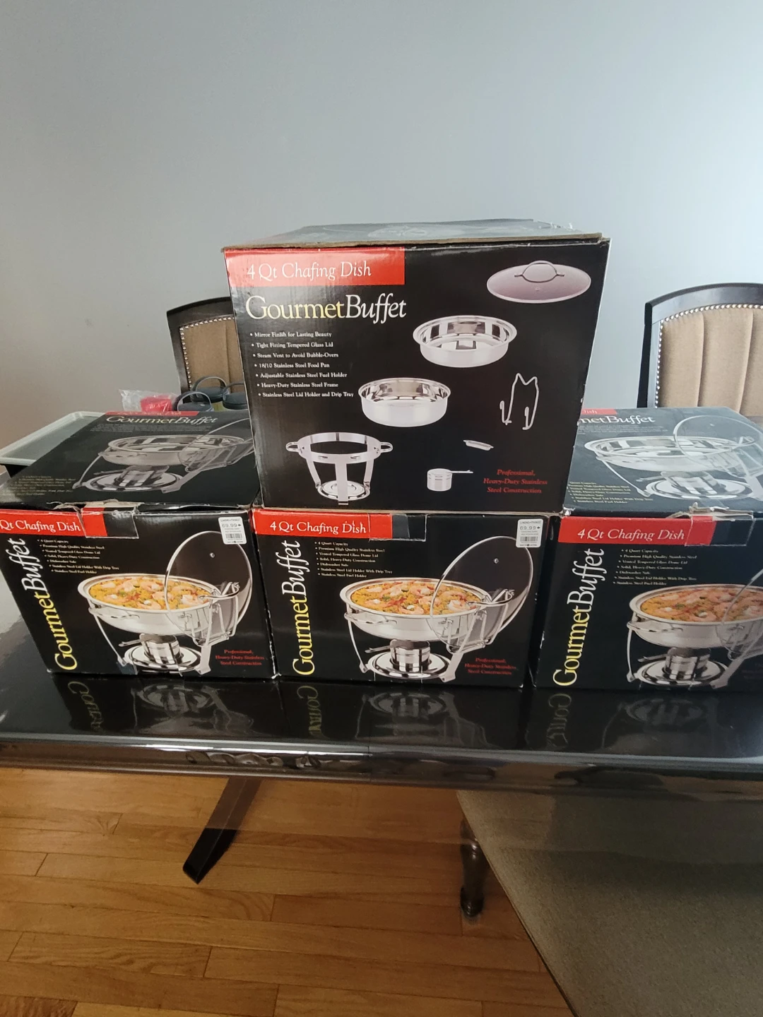 Gourmet Buffet 4 Qt Stainless Steel Chafing Dish