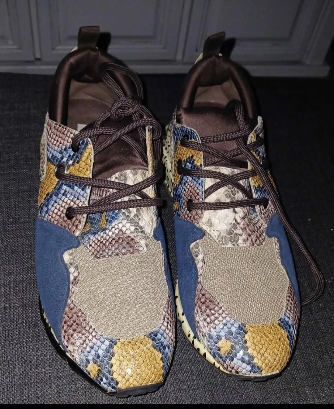 Steve Madden RIDGE Sneakers Snake Print Athletic Sport Shoes - photo 2