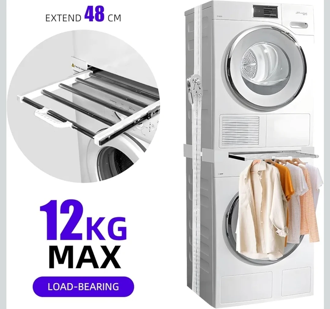 Universal Laundry Stacking Kit with Pull-Out Shelf - photo 3