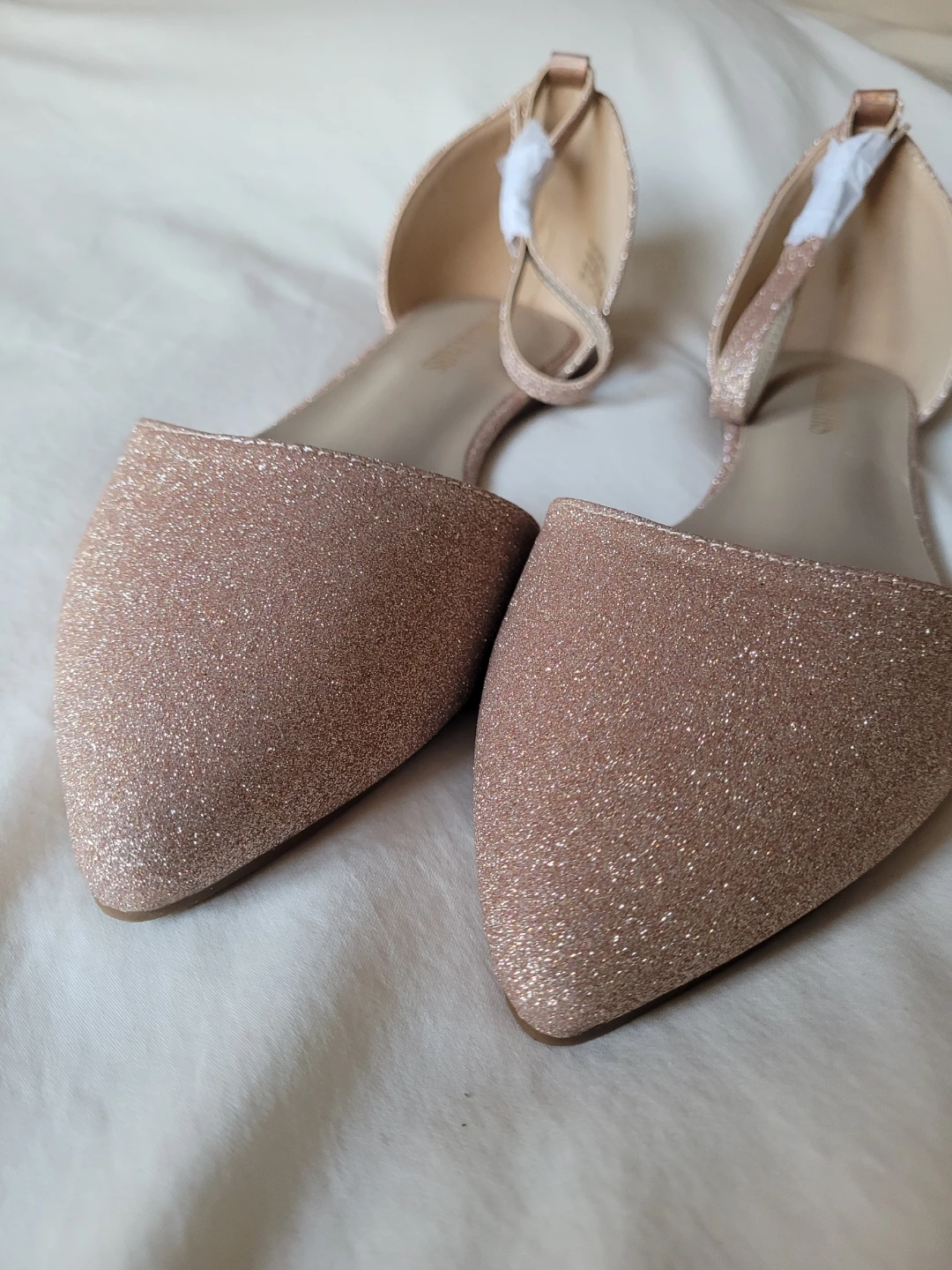 NEW IN BOX Rose Gold Glitter Flat Pointed Shoes - US 9.5 - photo 2