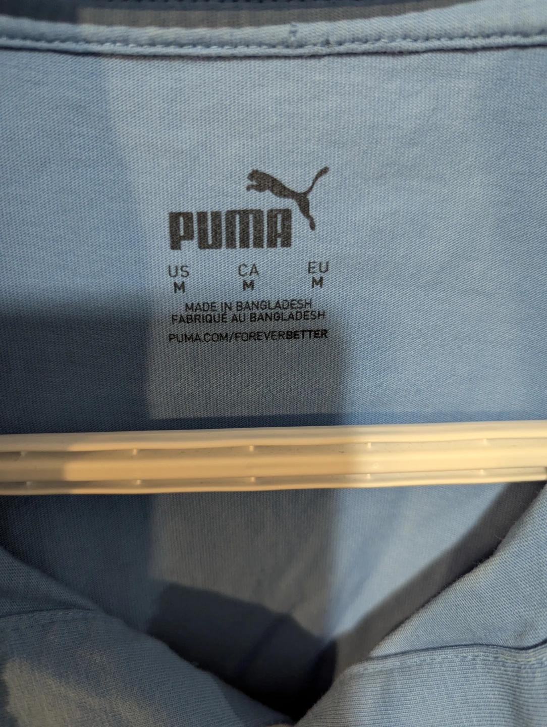 Puma Men's Blue Polo Shirt - Size Medium - photo 2