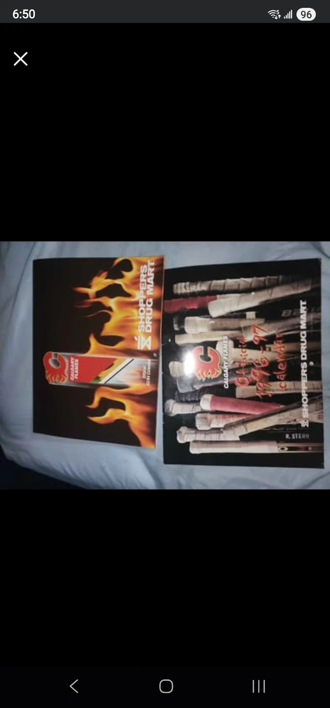 Calgary Flames Shoppers Drug Mart Calendar from the 90's