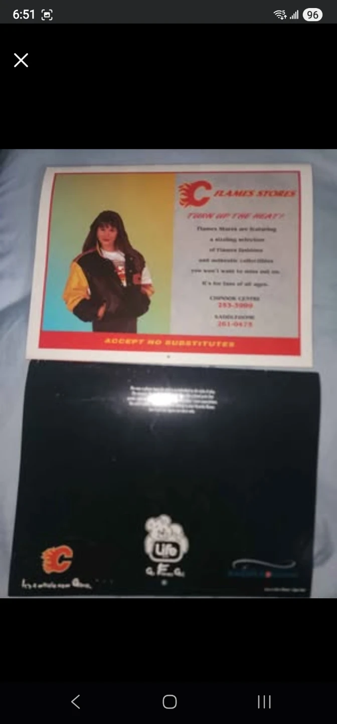 Calgary Flames Shoppers Drug Mart Calendar from the 90's - photo 2