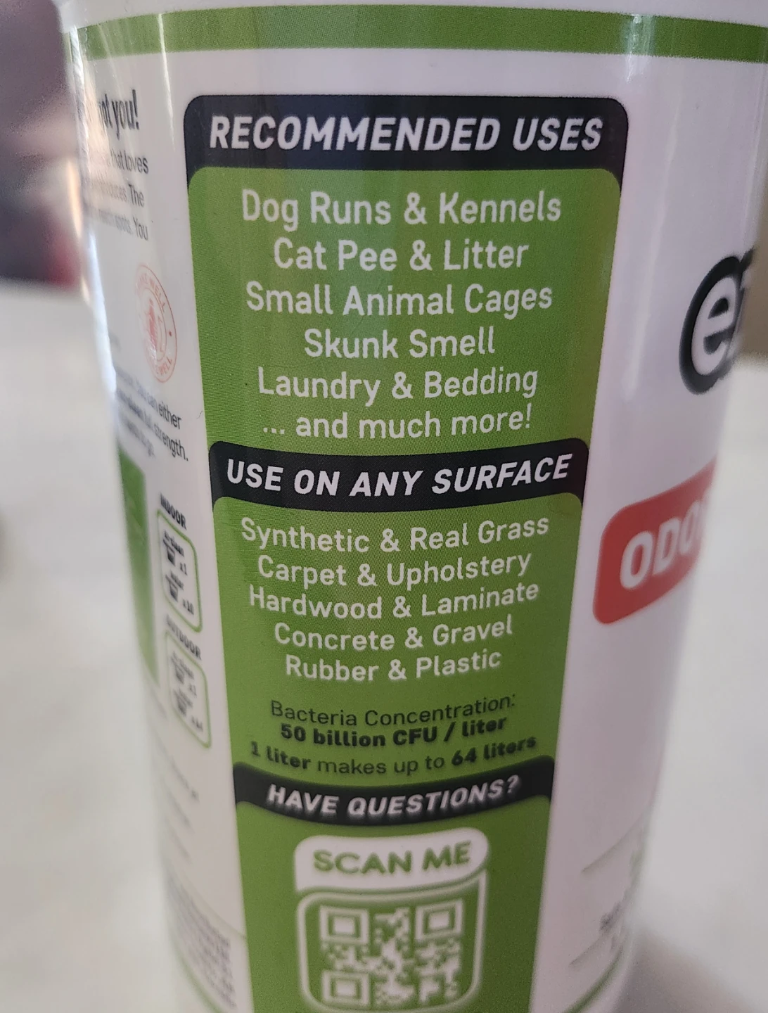 New EZ-Clean Odor & Stain Remover Indoor & Outdoor - 1L - photo 4