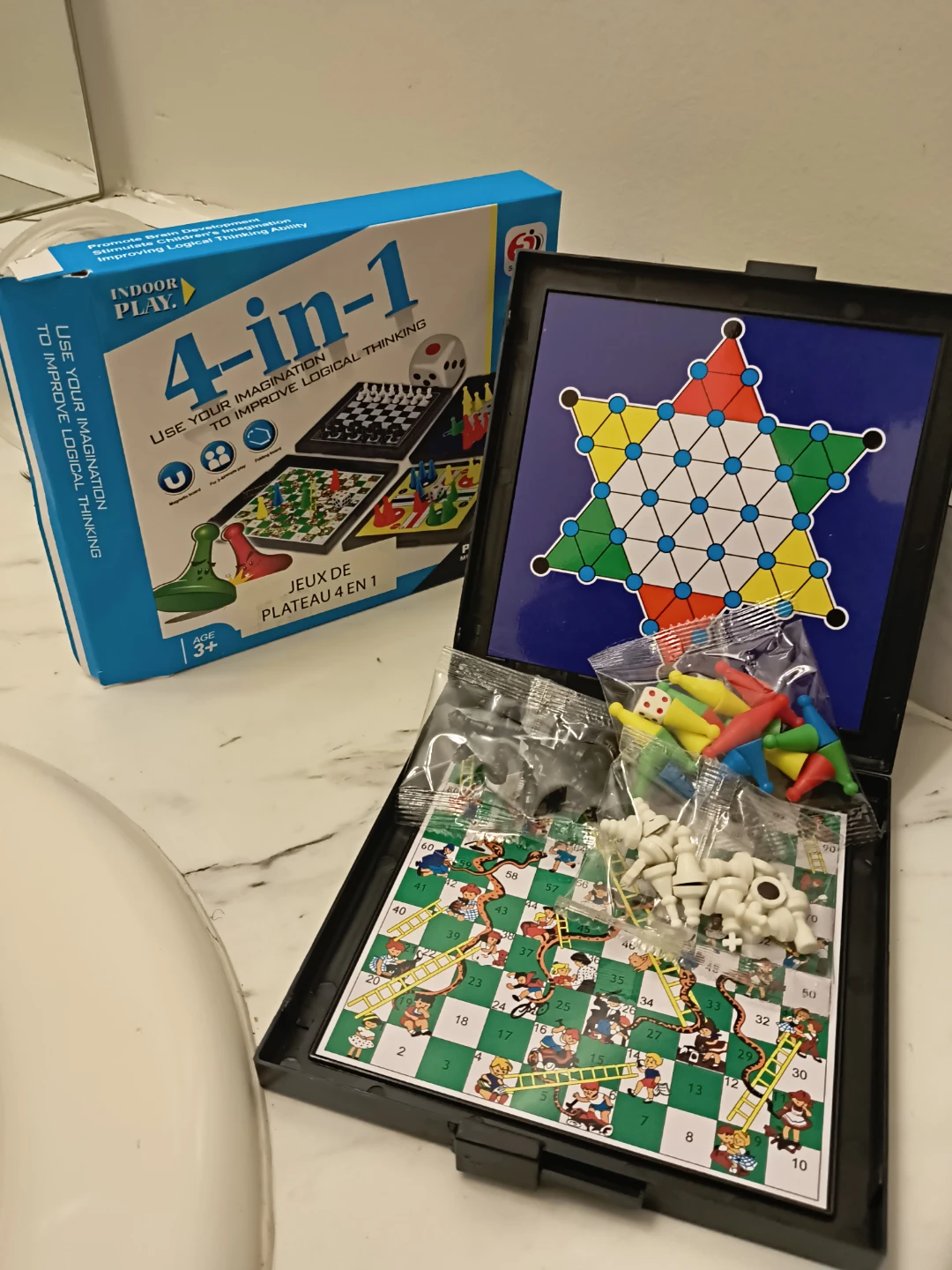4-in-1 Indoor Play Board Game Set - photo 2