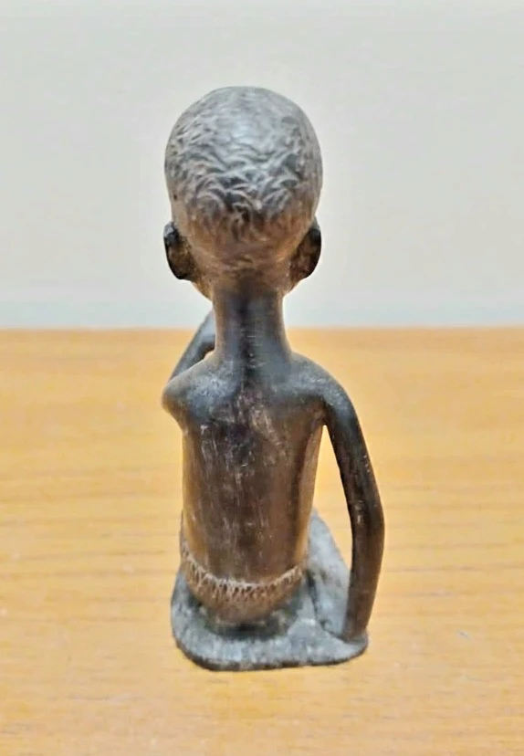 Unique Hand Carved Ebony Wood Sculpture - photo 4