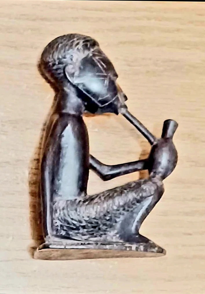 Unique Hand Carved Ebony Wood Sculpture - photo 5