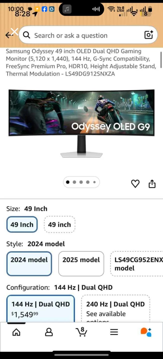 Samsung Odyssey 49-inch OLED G9 Gaming Monitor - photo 3