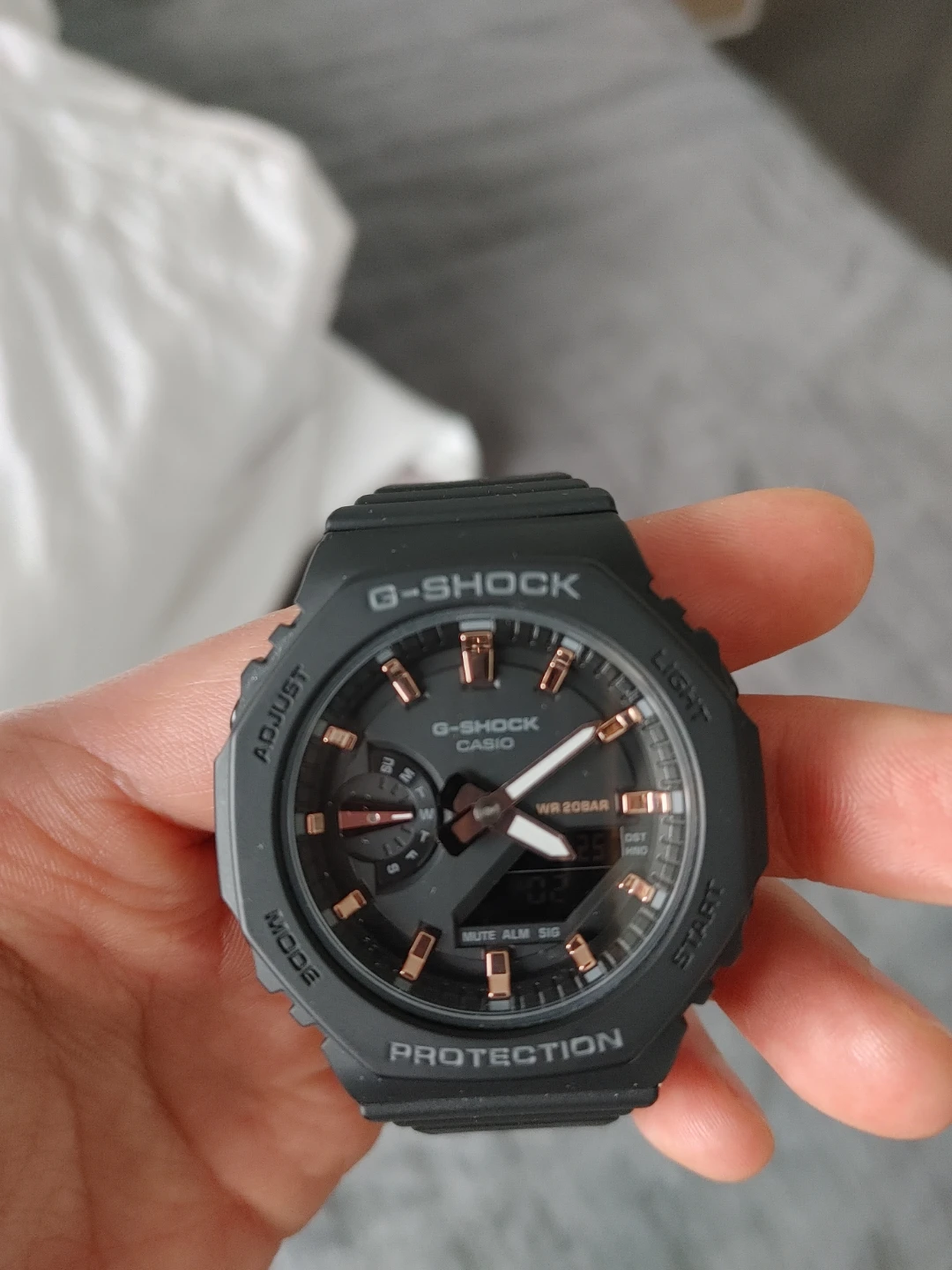 G-Shock GMAS 2100-1A Black with Rose Gold Accents - photo 2