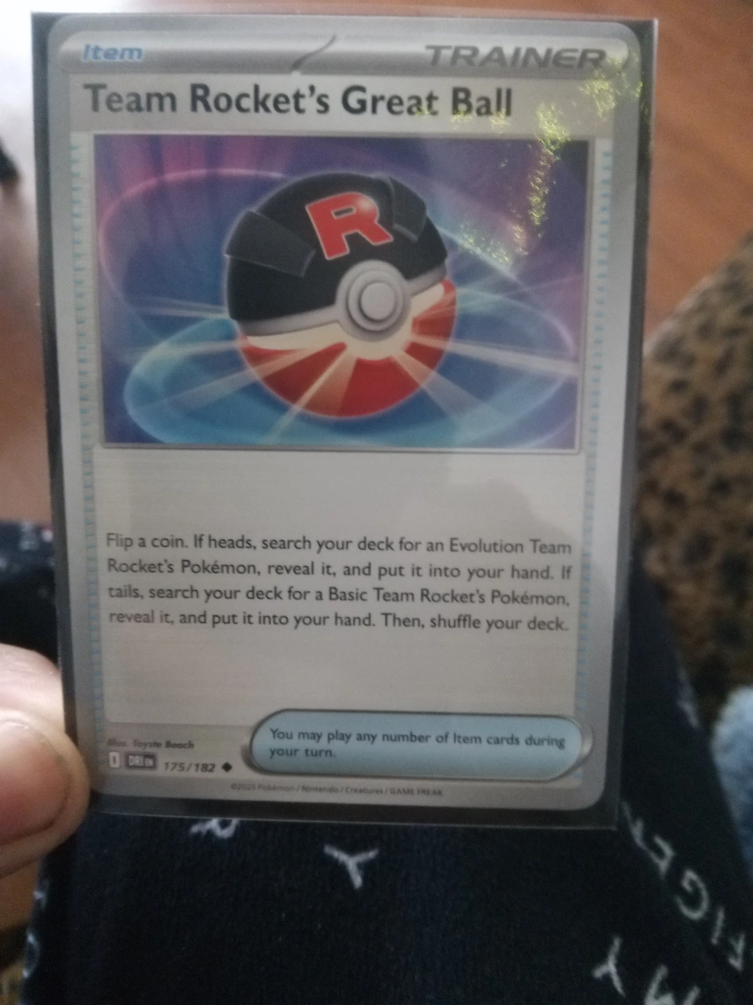 Pokemon Team Rocket's Great Ball Trainer Card 175/182