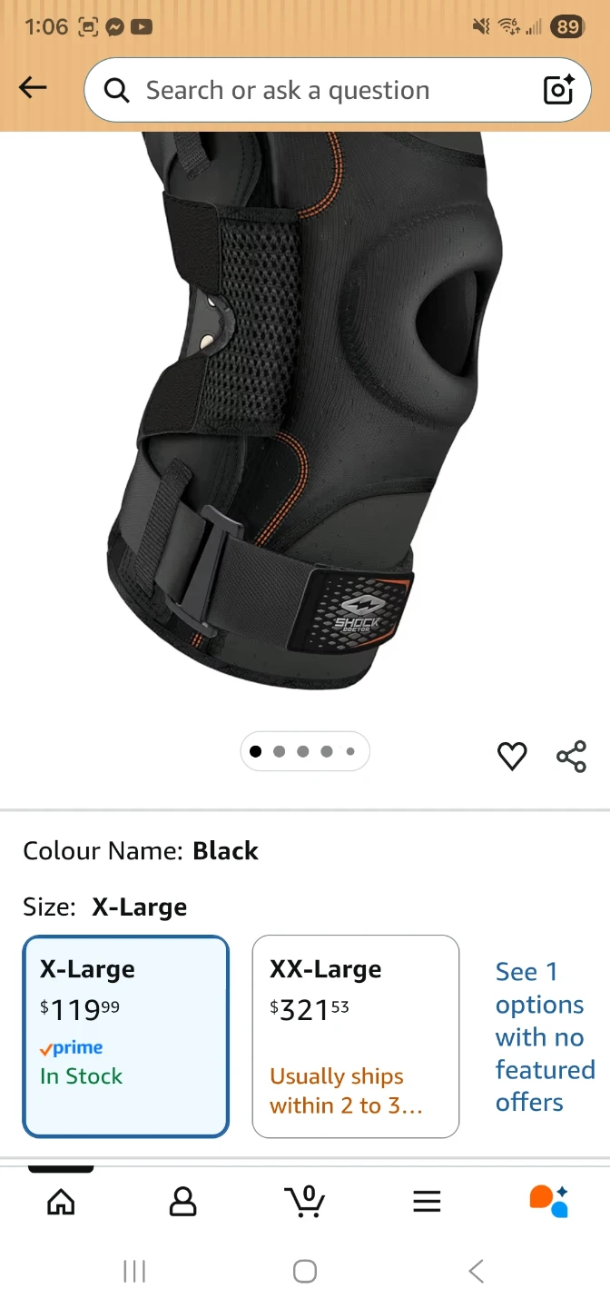 Shock Doctor Ultra Knee Support X-Large Black - photo 4