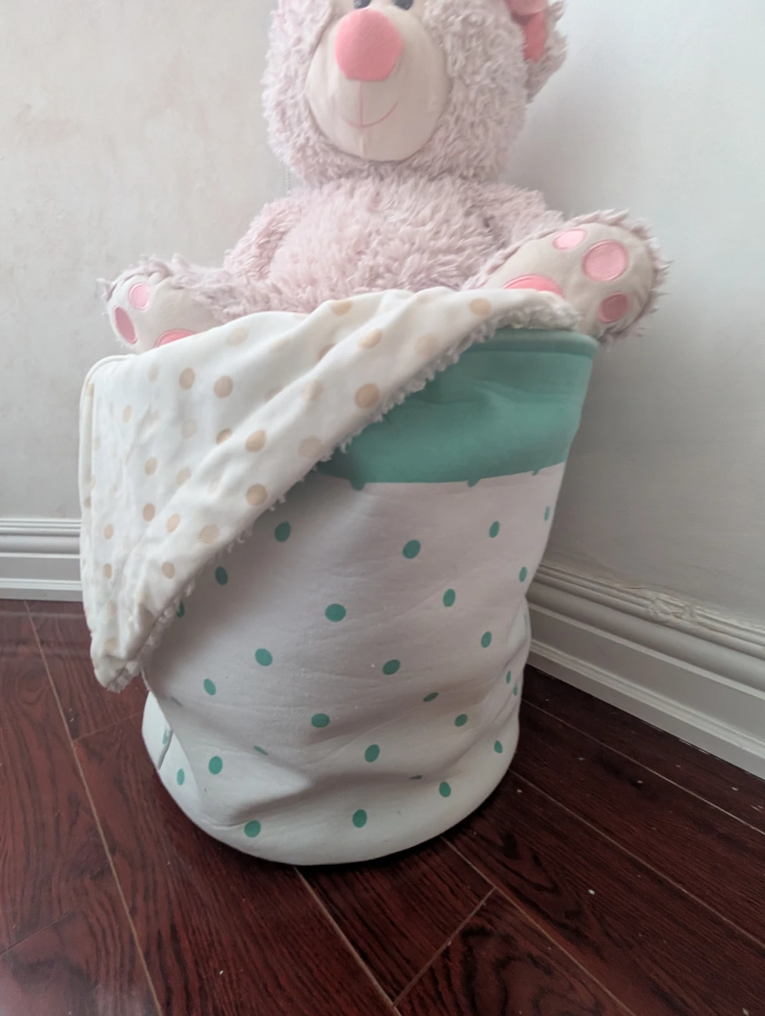 Bouclair Cute pouf bin for storage - photo 4