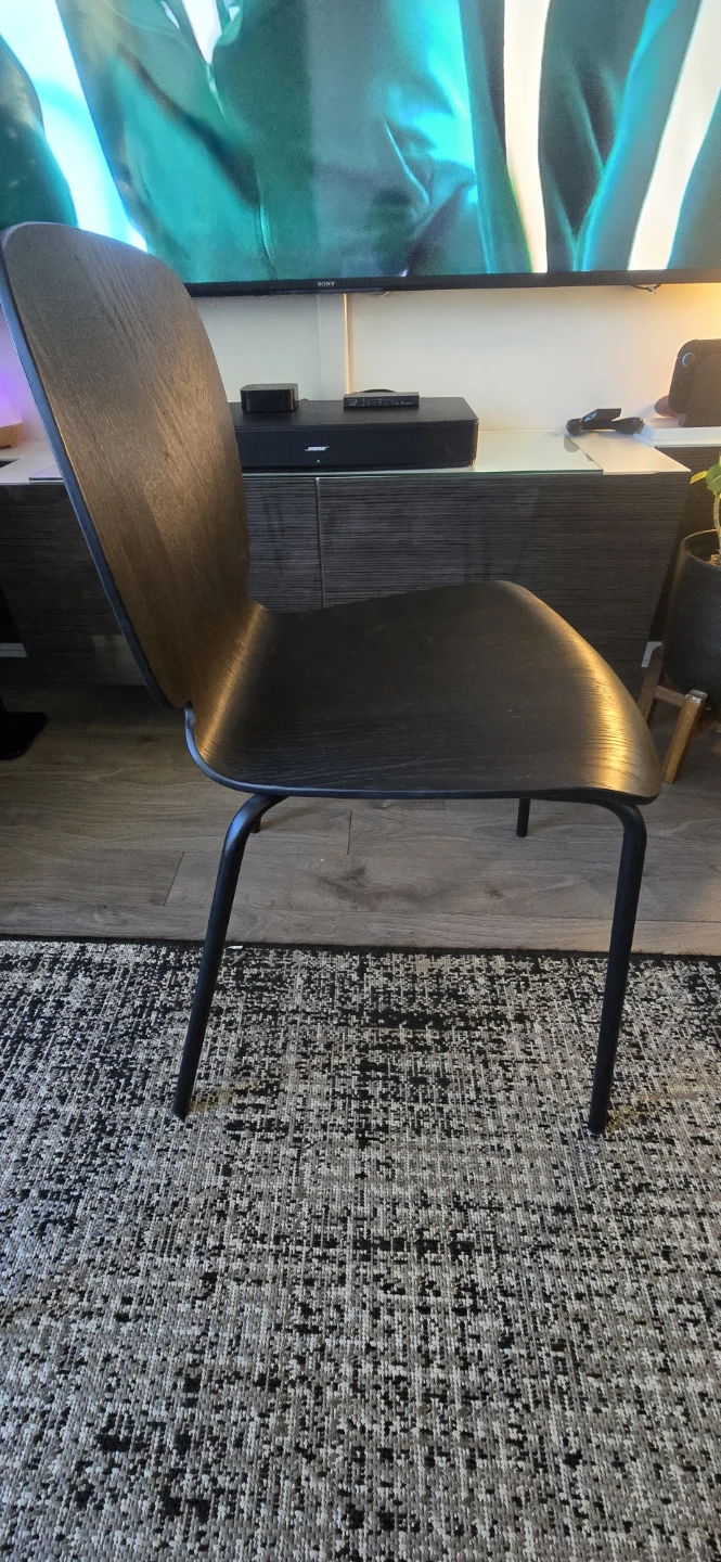 IKEA SVENBERTIL Dining Chairs in Black Brown (4) - photo 2