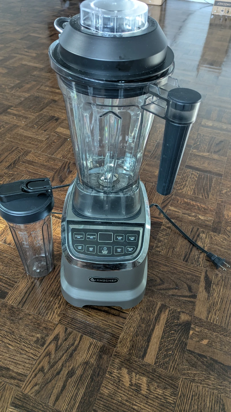 AMZCHEF 1800W High-Speed Smoothie Blender - Grey - photo 2