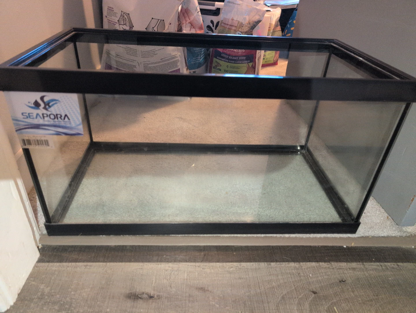 Seapora 15 gallon fish tank with mesh top - photo 2
