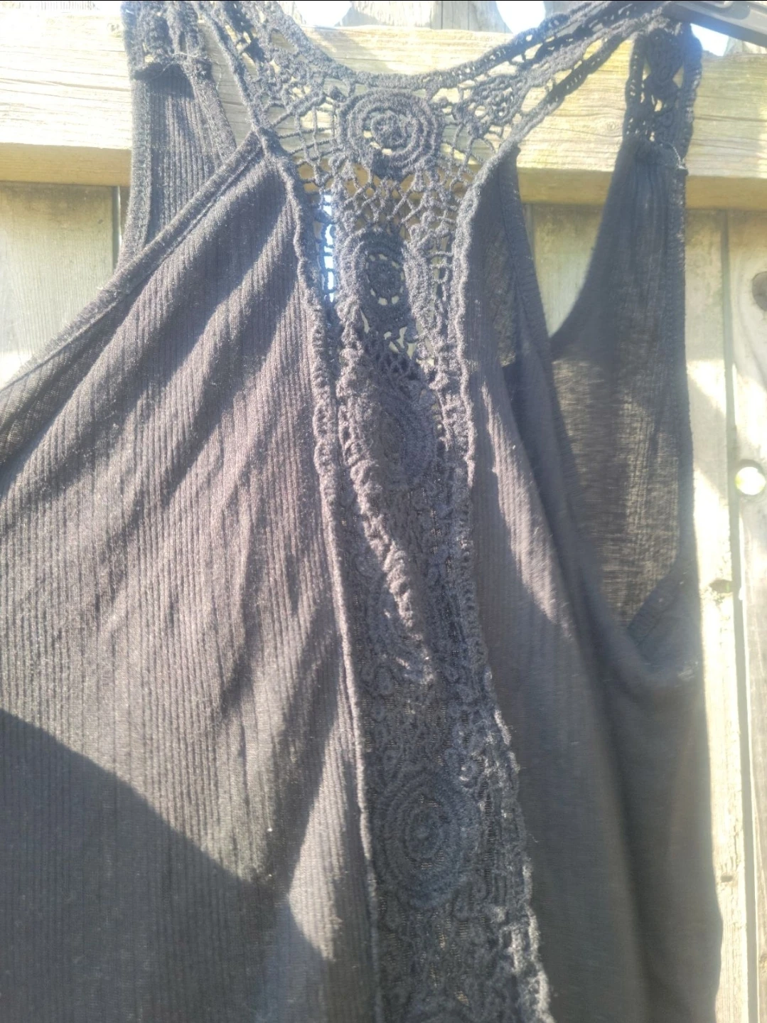 Double zero Black Crochet Back Tank Top - photo 2