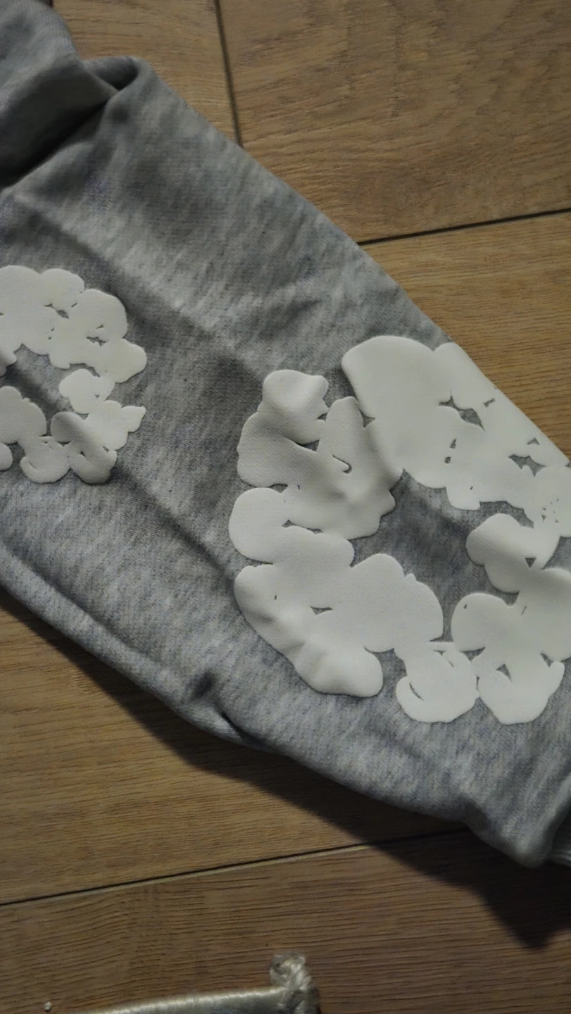 Grey denim tears hoodie - photo 4