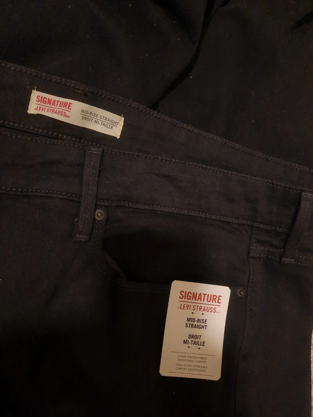 New black  Jean, Levi Strauss Signature Mid-Rise Straight - photo 4