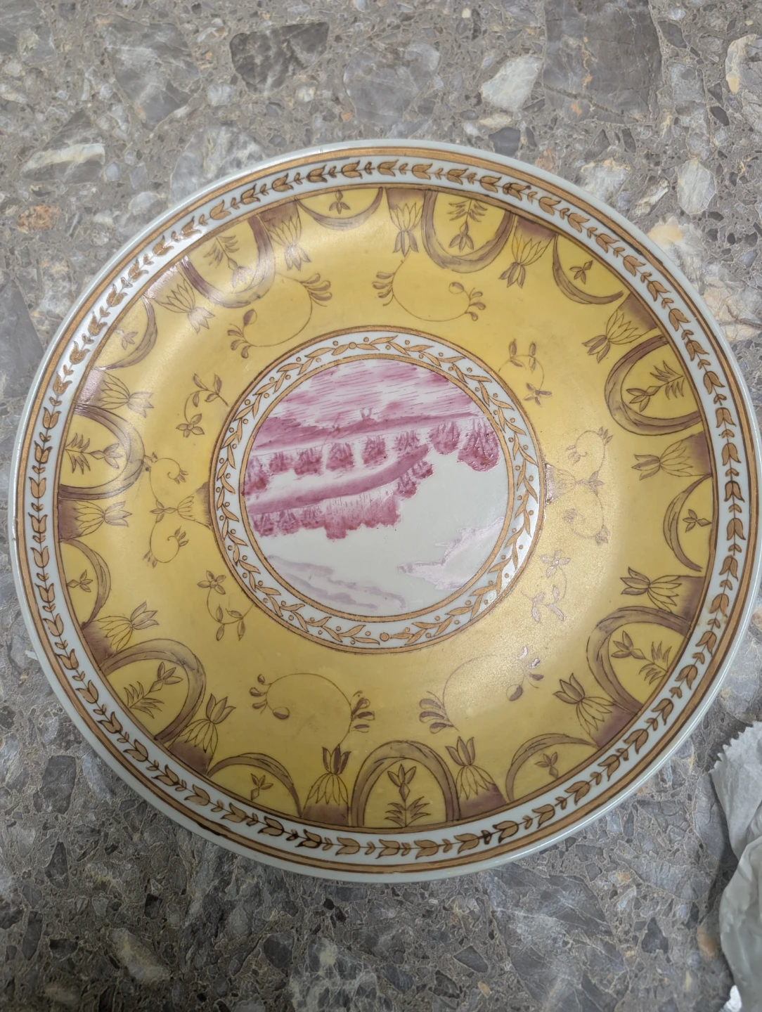 Decorative Ceramic Plate with Landscape Scene - photo 2