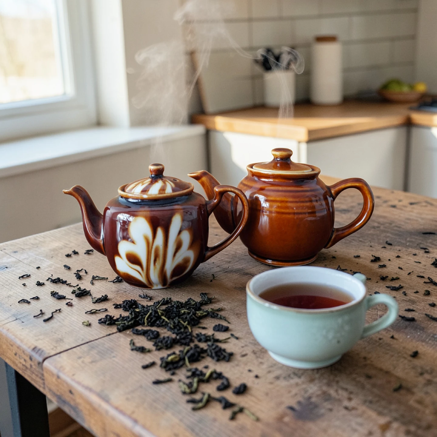 Pair of Vintage Teapots