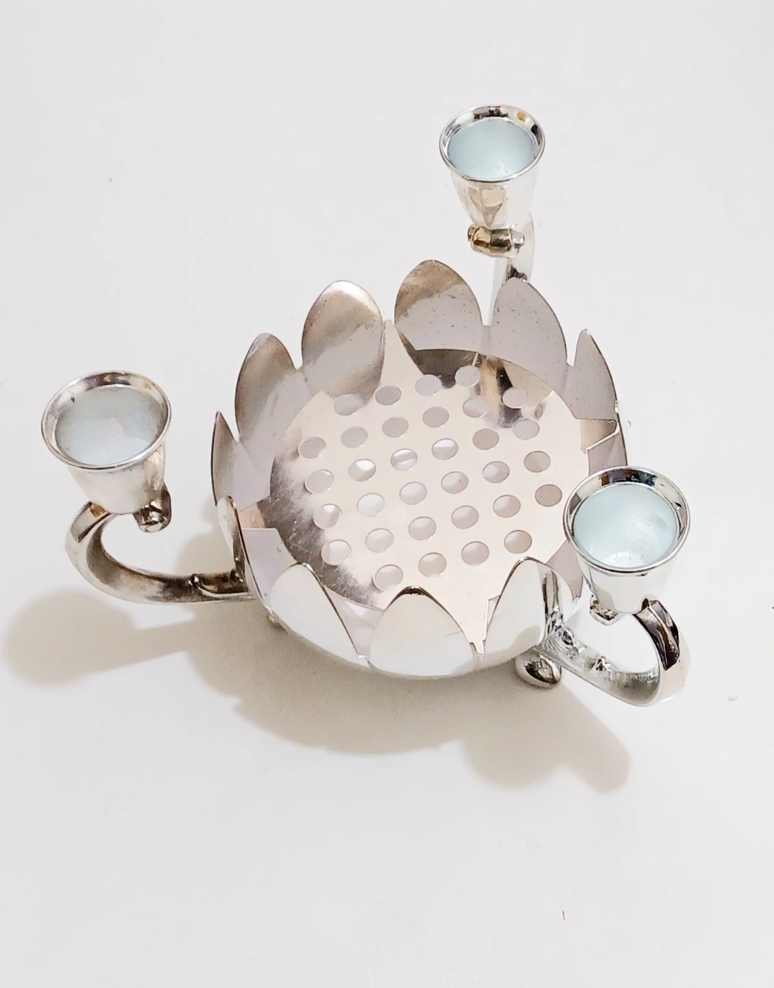 Vtg New Italian F.B. Rogers Lotus Centerpiece - photo 2