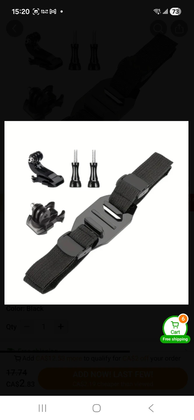 Bike Helmet Strap Mount for GoPro Action Camera - photo 5