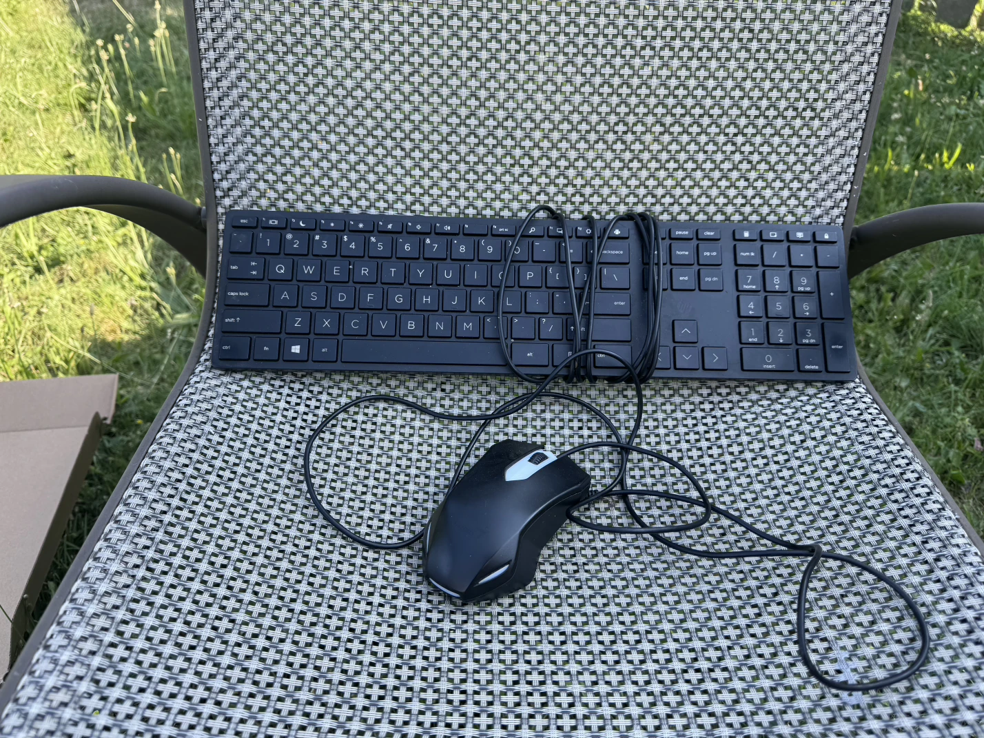Black Wired Keyboard and Mouse Combo - photo 2