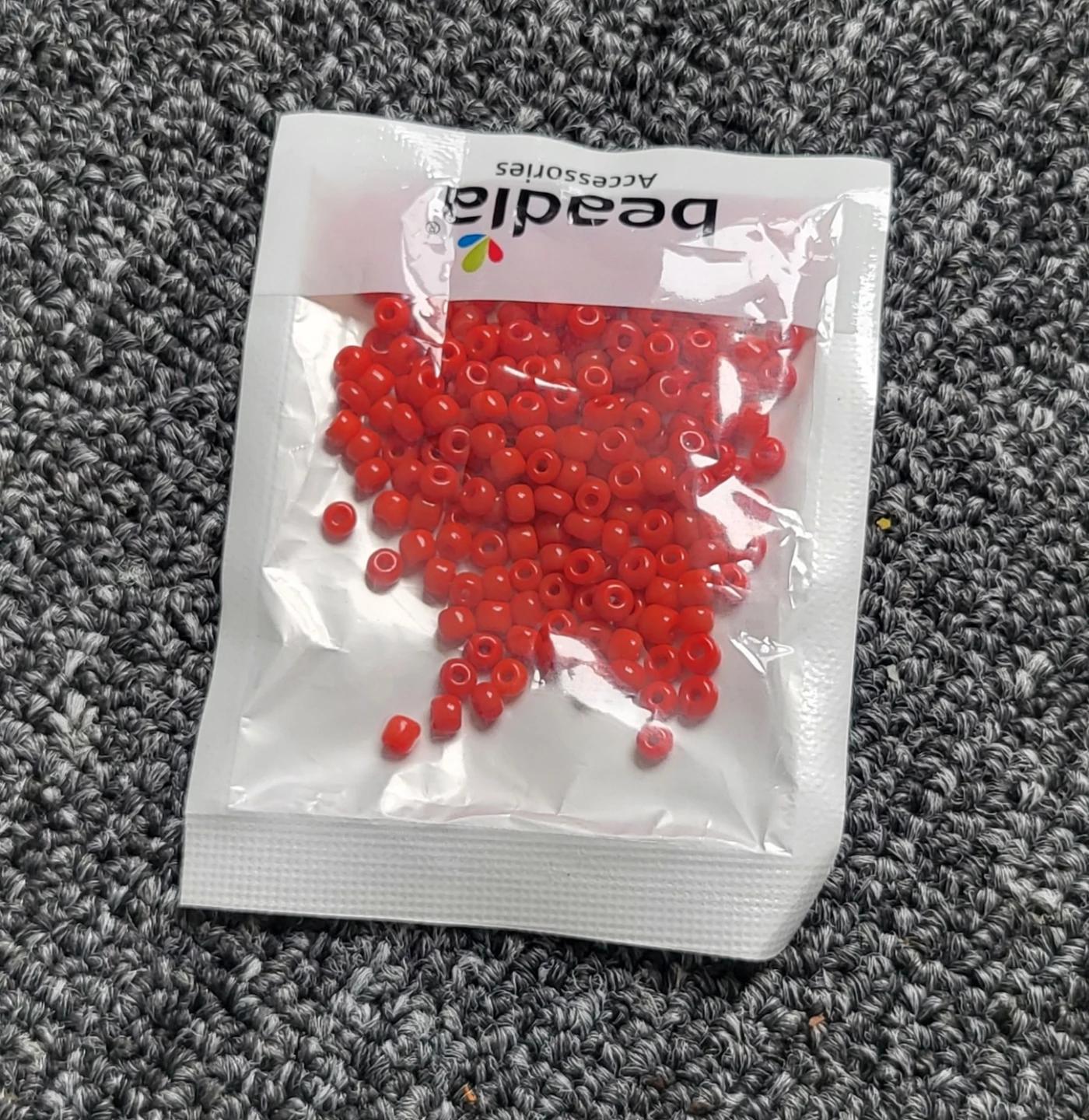 Beadla Red Seed Beads - 4mm 15g 🏆"