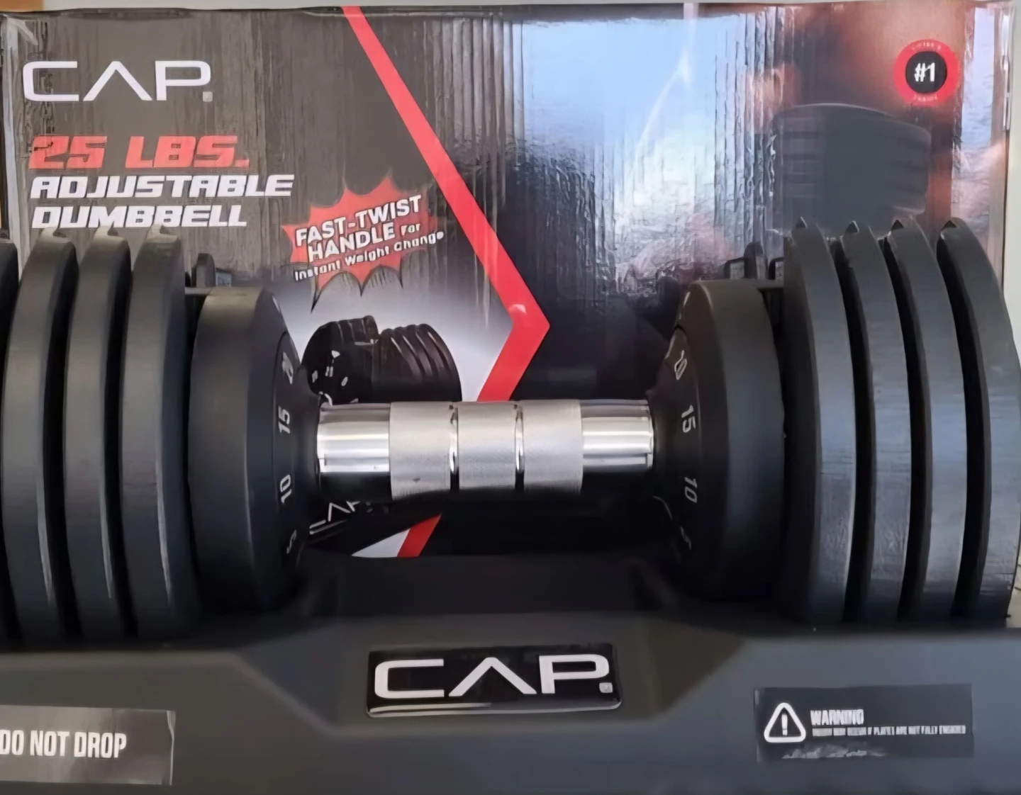 New 25 lb Single Adjustable Dumbbell