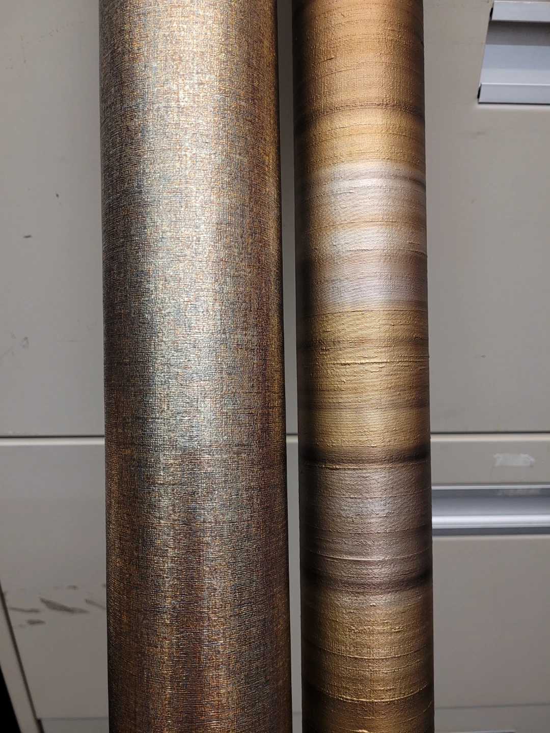 Metallic/Gold Back drops