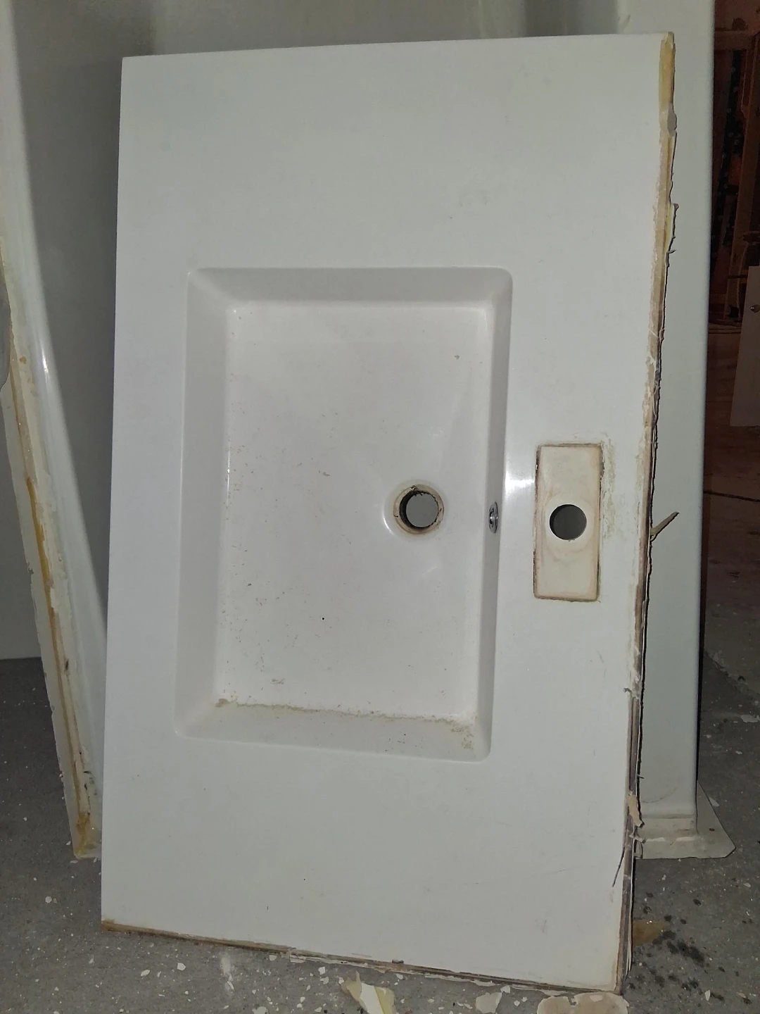 White Bathroom Vanity with Sink - photo 5