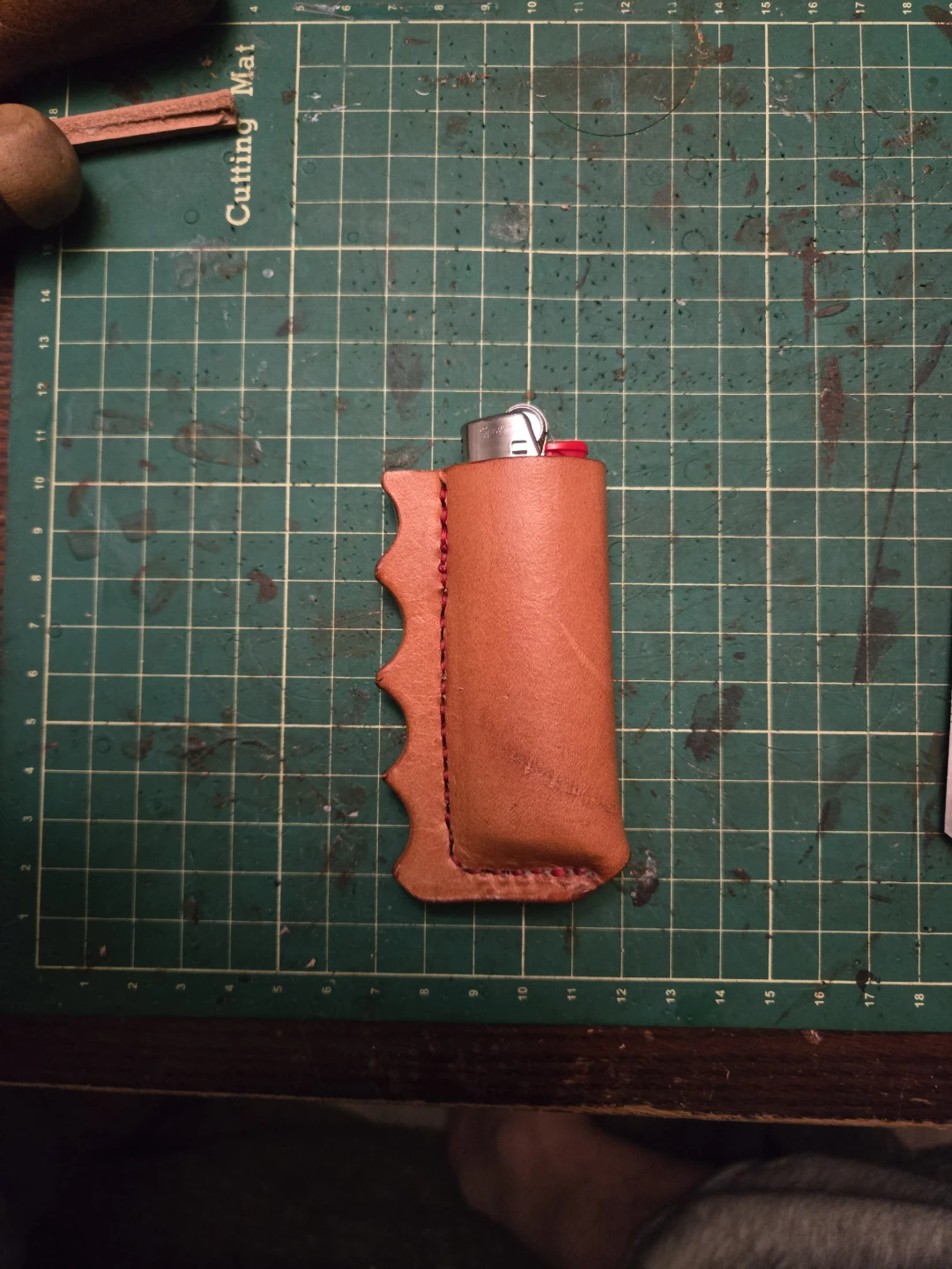 Handmade Leather Bic Lighter Sleeve