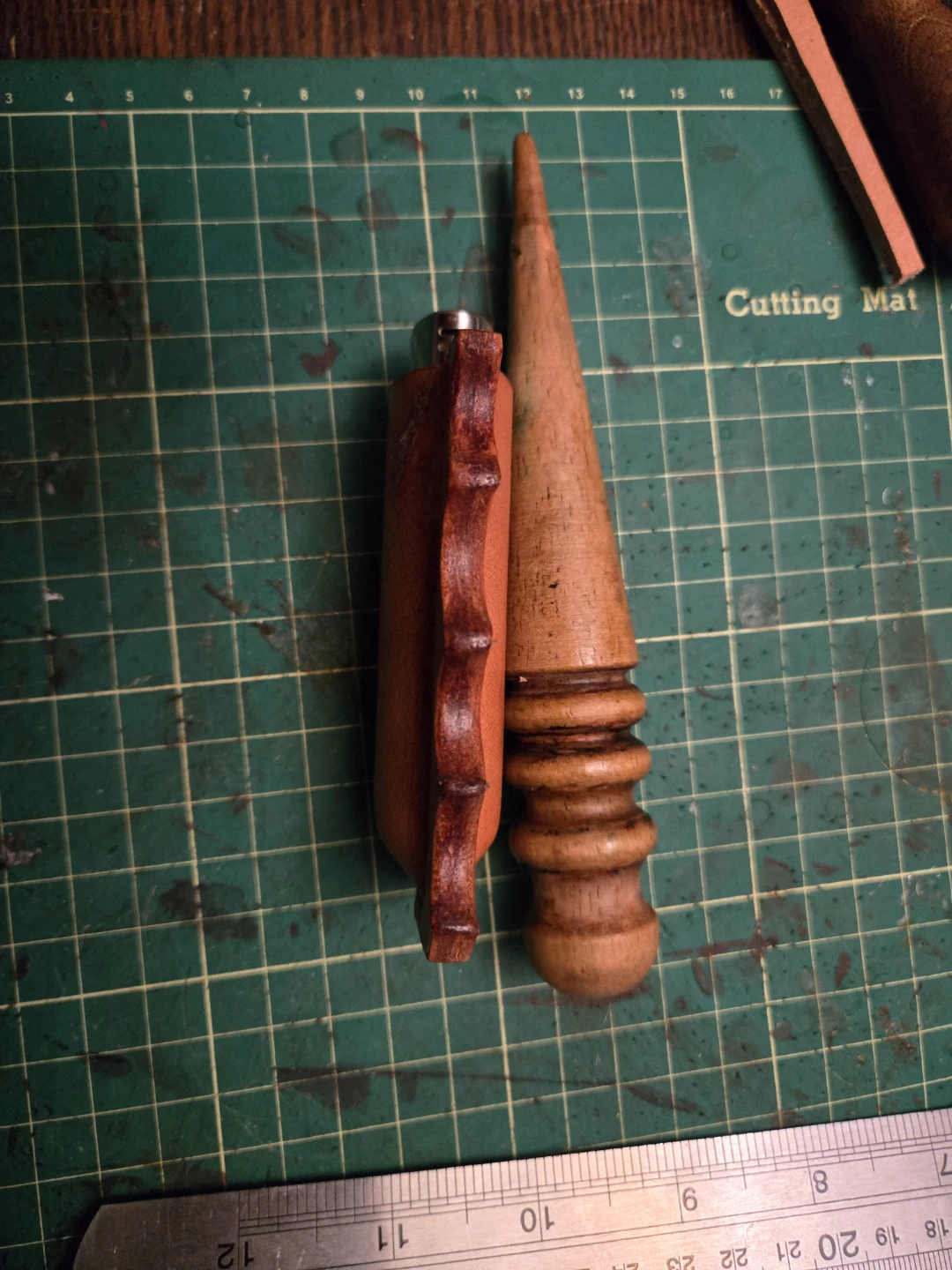 Handmade Leather Bic Lighter Sleeve - photo 3