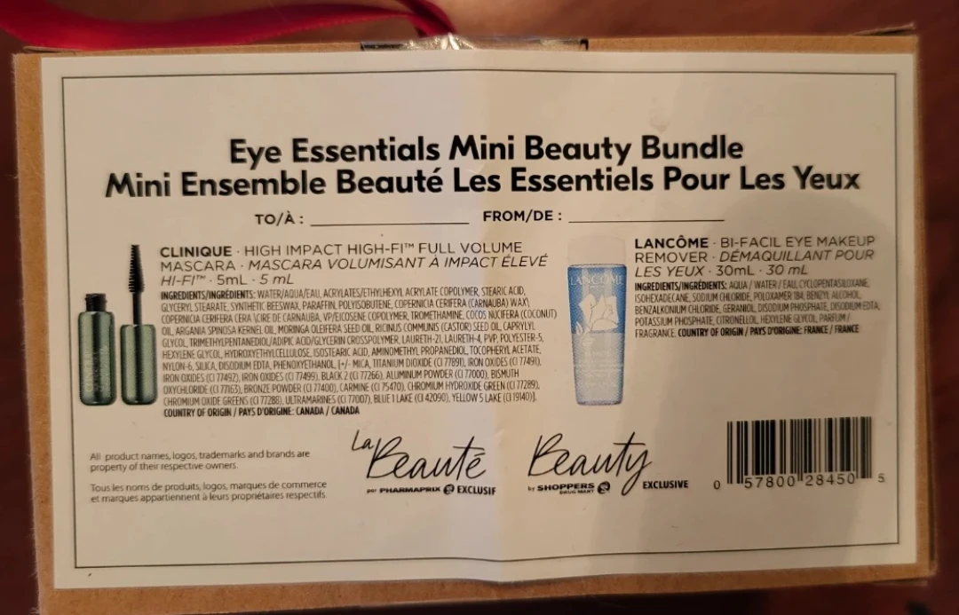 New Clinique & Lancôme Eye Essentials Mini Beauty Bundle - photo 3