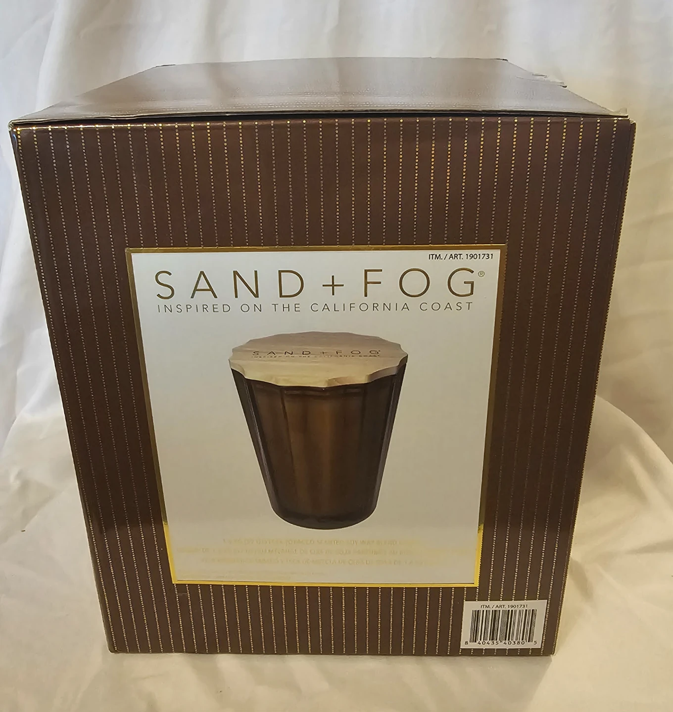 Sand + Fog Teak Tobacco Scented Soy Wax Blend Candle - photo 3