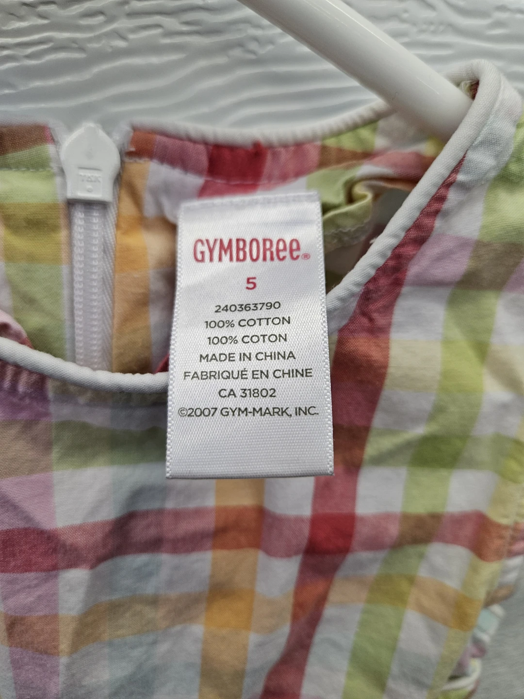 Gymboree Plaid Cotton Dress Size 5 - photo 2