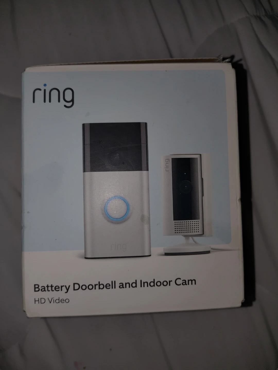 Ring Battery Doorbell and Indoor Cam HD Video