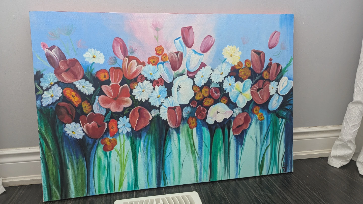 Original Floral oil Painting - photo 3