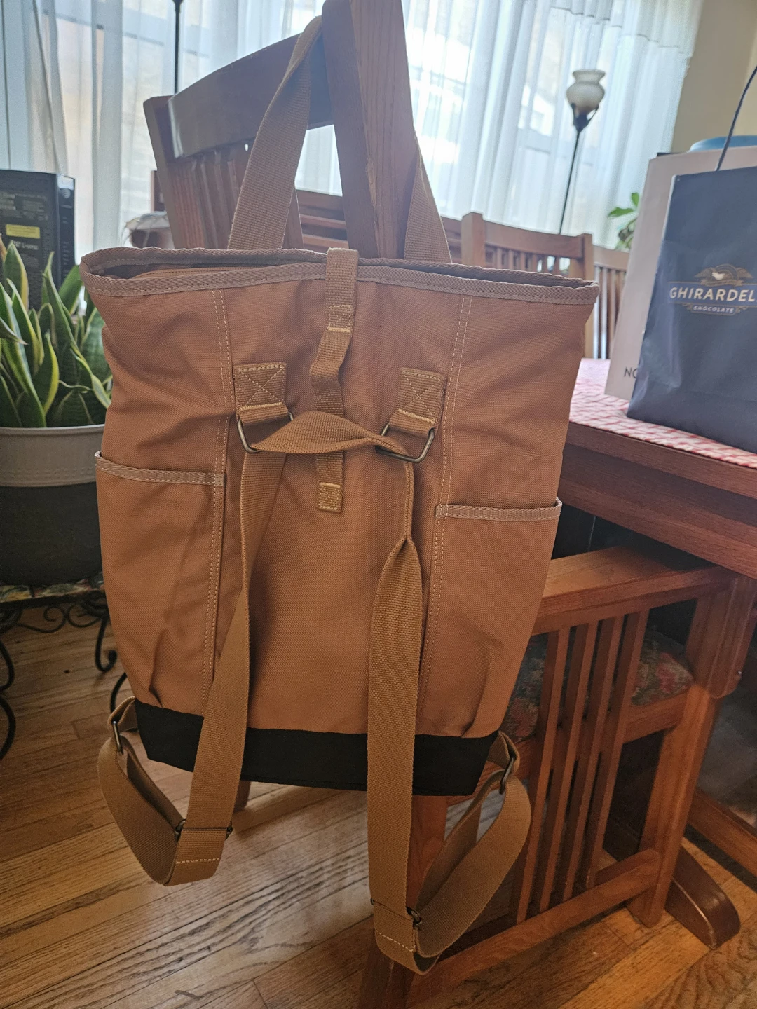 Carhartt Brown Canvas Tote Backpack - photo 2
