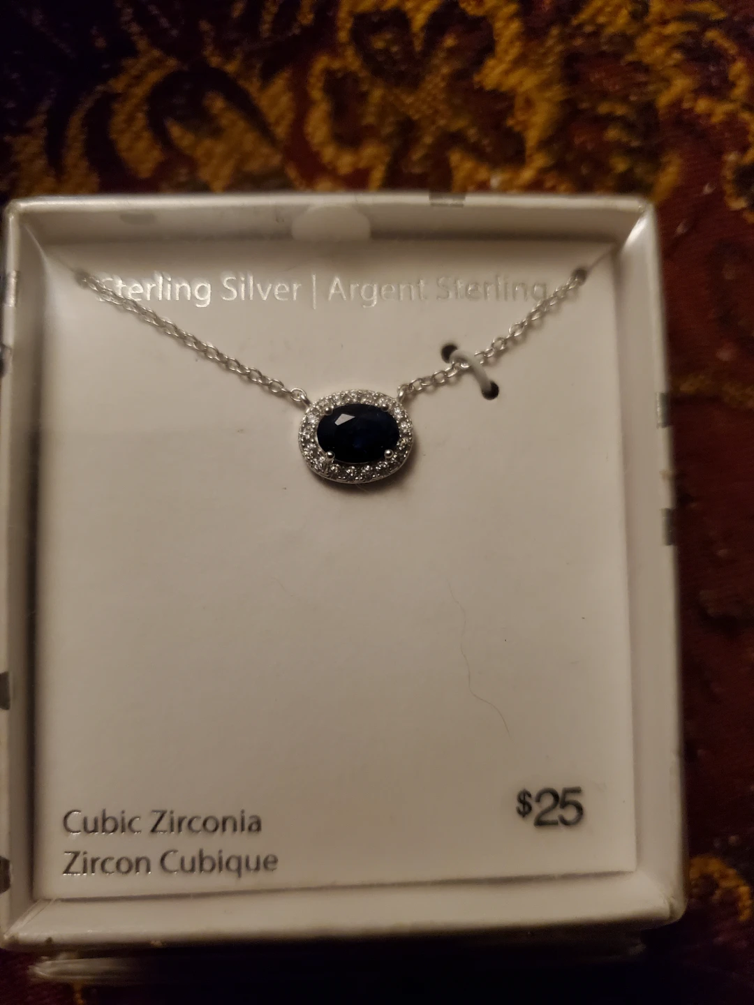 Sterling Silver Cubic Zirconia Necklace