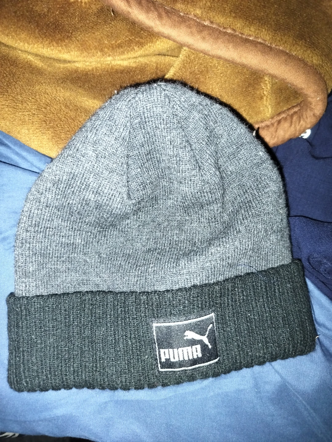 Puma Grey Beanie hat 🧡
