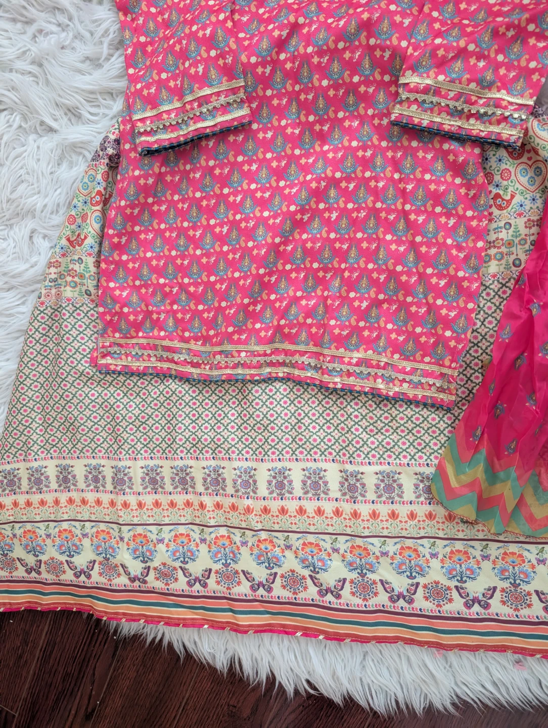 Ochre brand kids Pakistani lehenga - photo 5