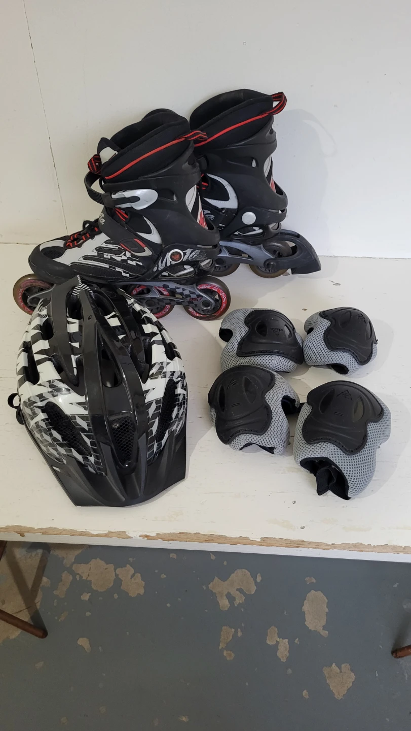 K2 Roller Blades with Helmet and Pads