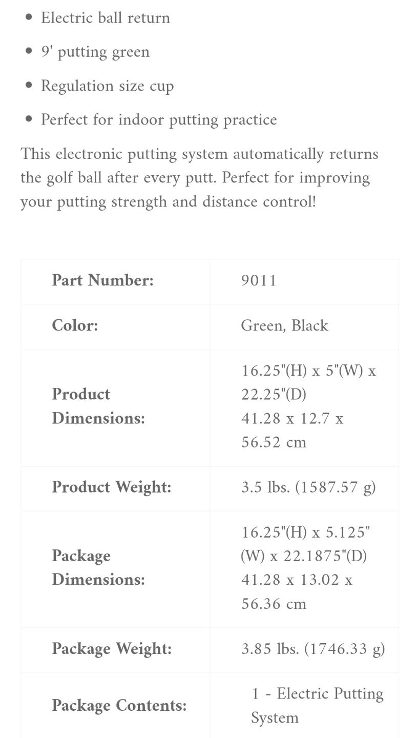 Electrical Golf Putting Green - photo 5